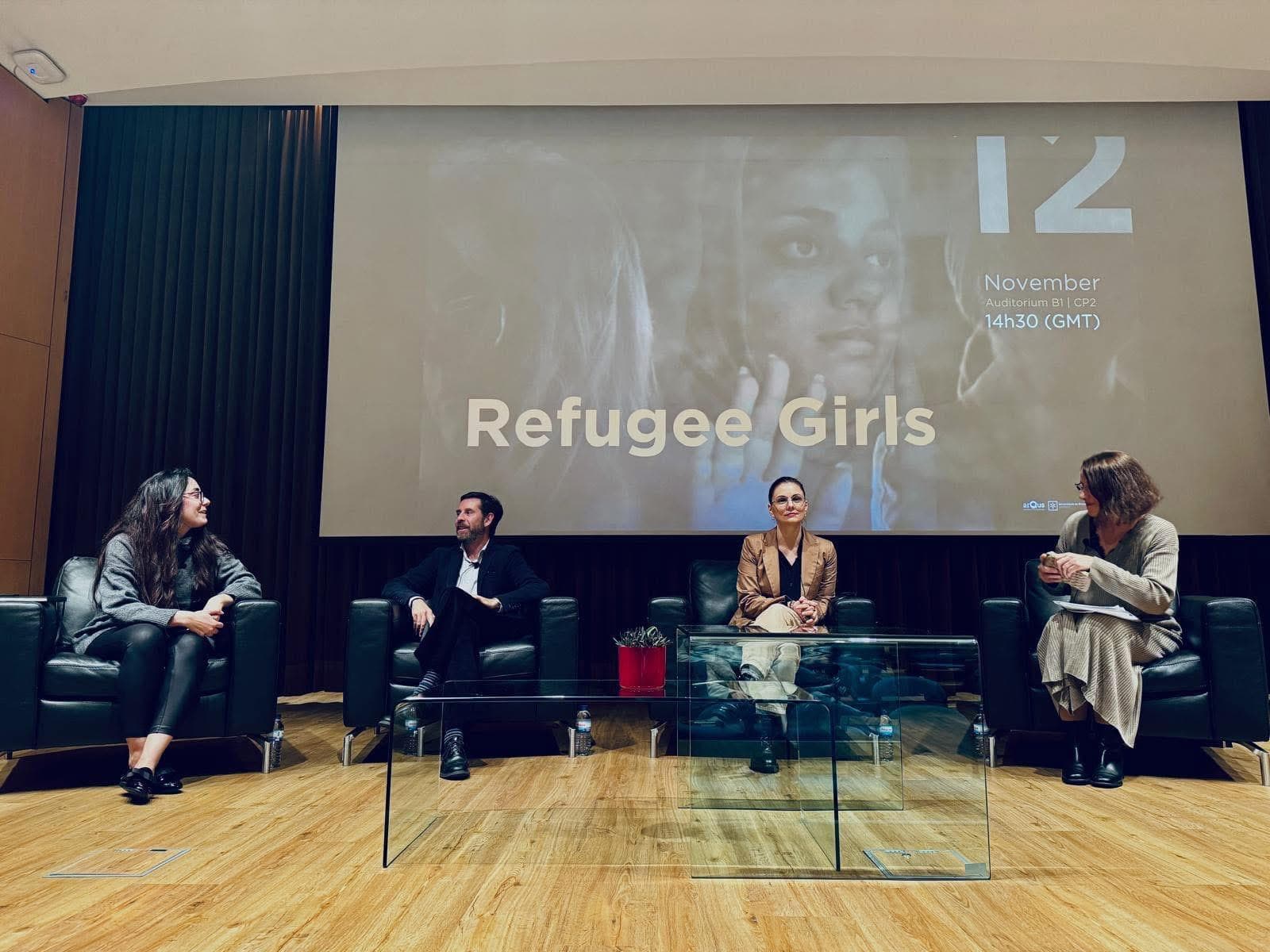Elisa Gamba interviene al panel Refugee Girls