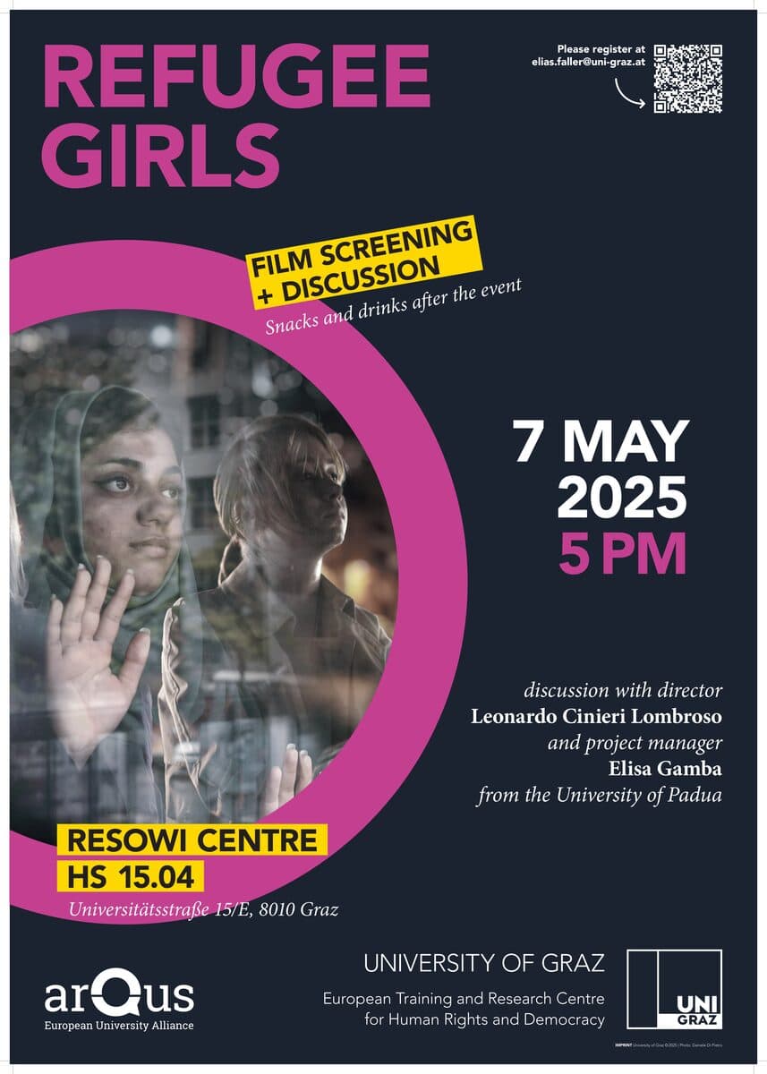 Poster of the Refugee Girls screening at Graz