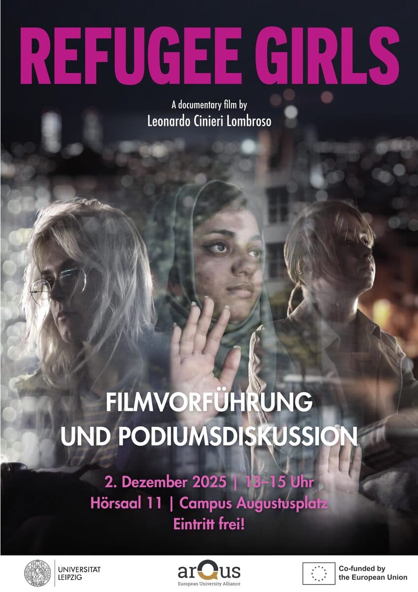Poster of the Refugee Girls screening at Leipzig